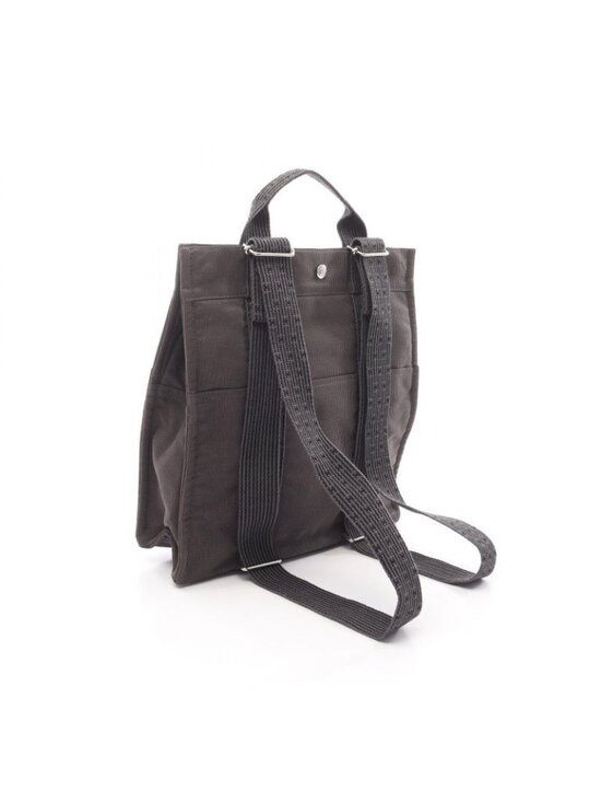 Hermes Backpack Her Line a Dos MM Gray Canvas main image 4